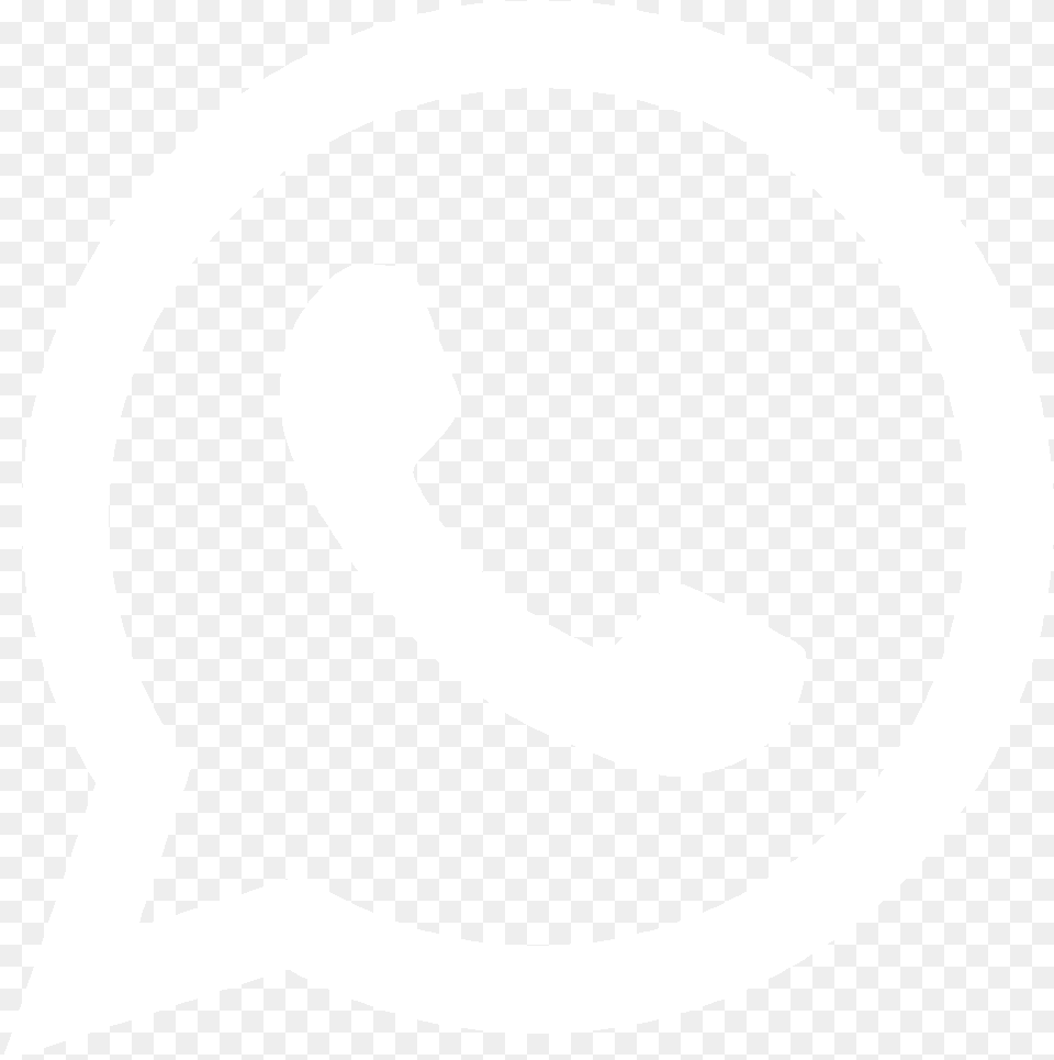 Clip Art Logo Whatsapp Branco Whatsapp Logo White, Stencil, Symbol, Helmet, Clothing Png Image
