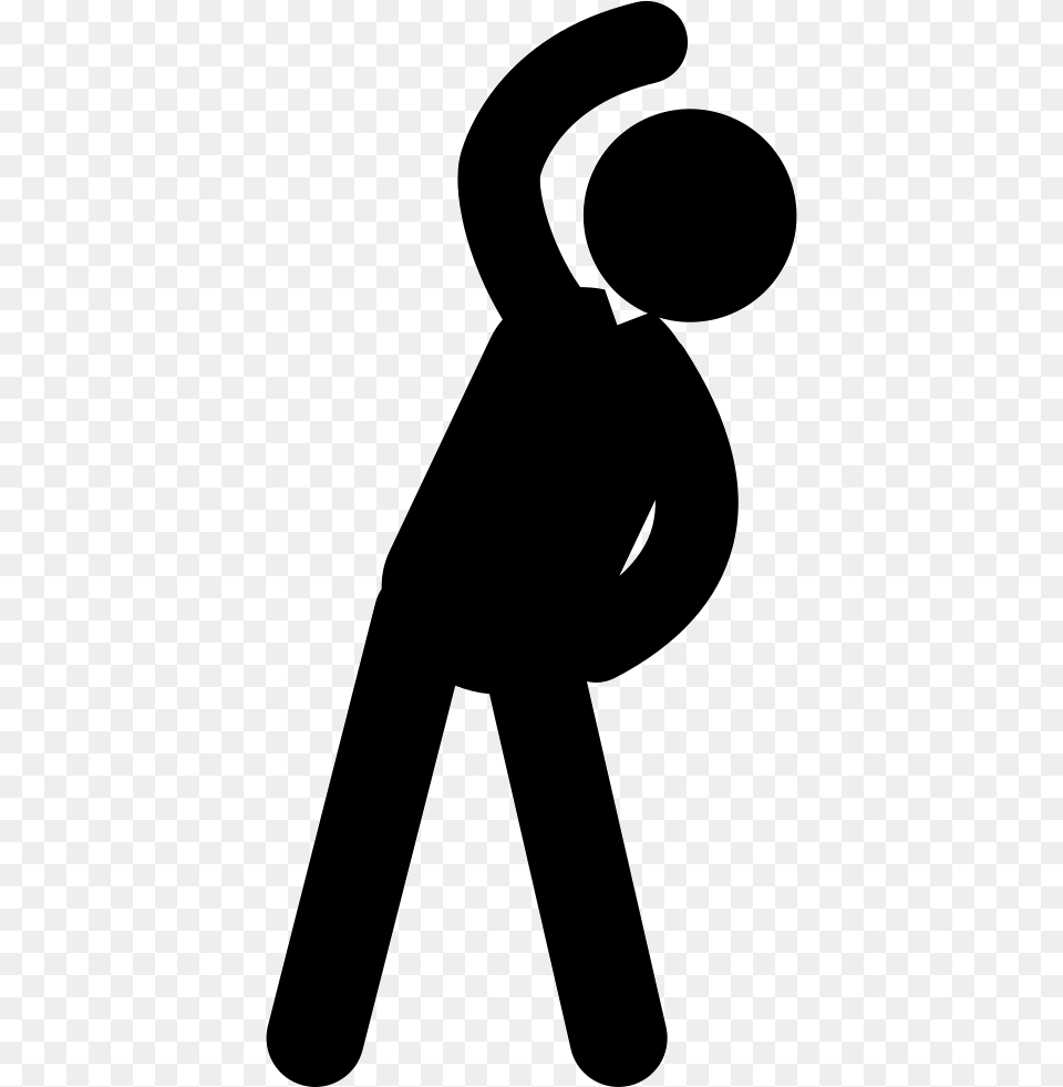 Clip Art Man Practicing Svg Exercise Fat Icon, Silhouette, Stencil, Person Free Png Download