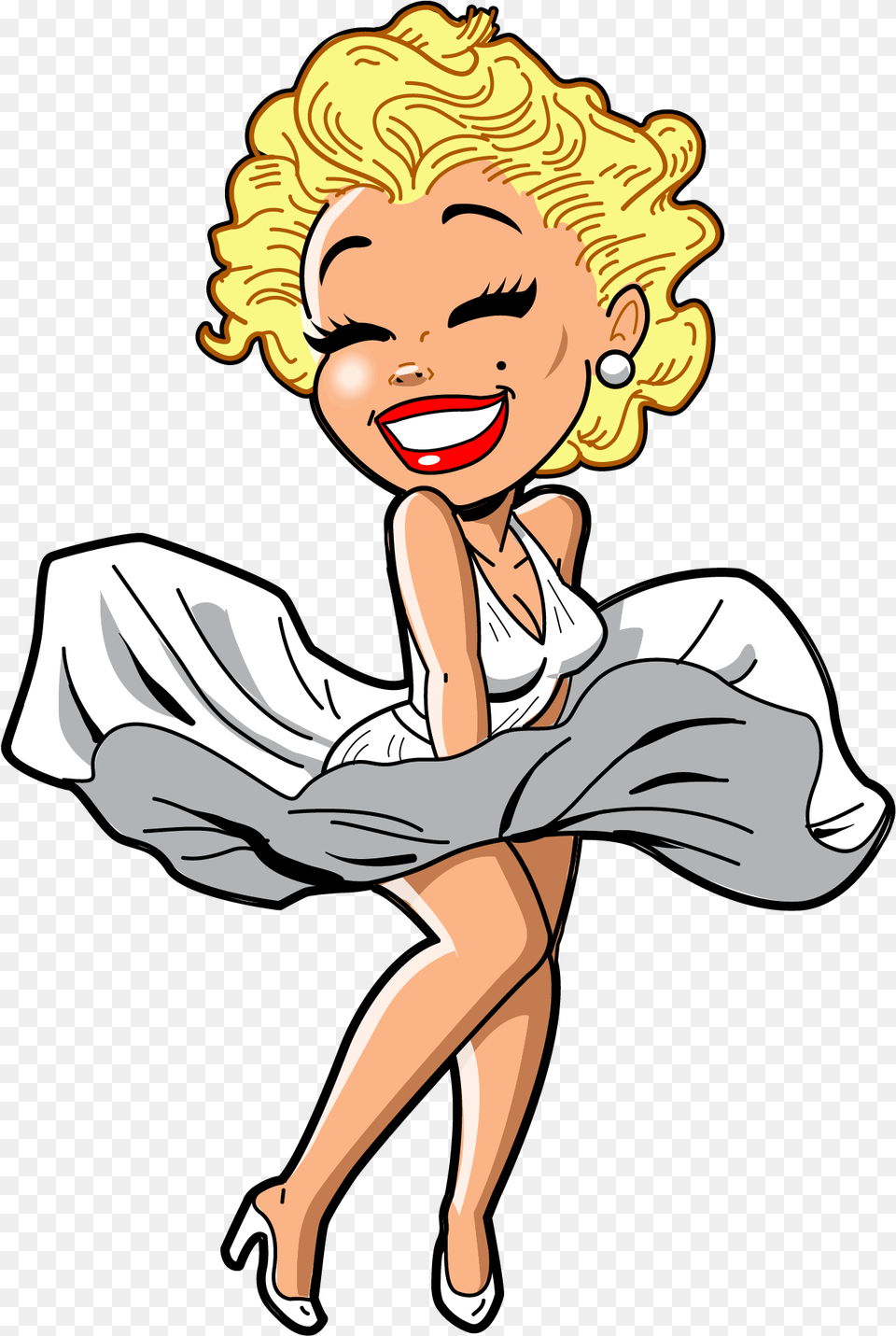 Clip Art Marilyn Monroe Clip Art Cartoon Marilyn Monroe Drawing Easy, Adult, Female, Person, Woman Free Png Download