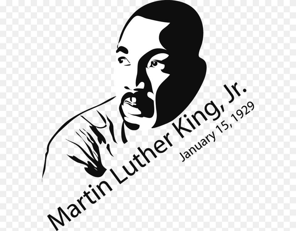 Clip Art Martin Luther King Jr Dr Martin Luther King Jr Clip Art, Stencil, Adult, Male, Man Free Transparent Png