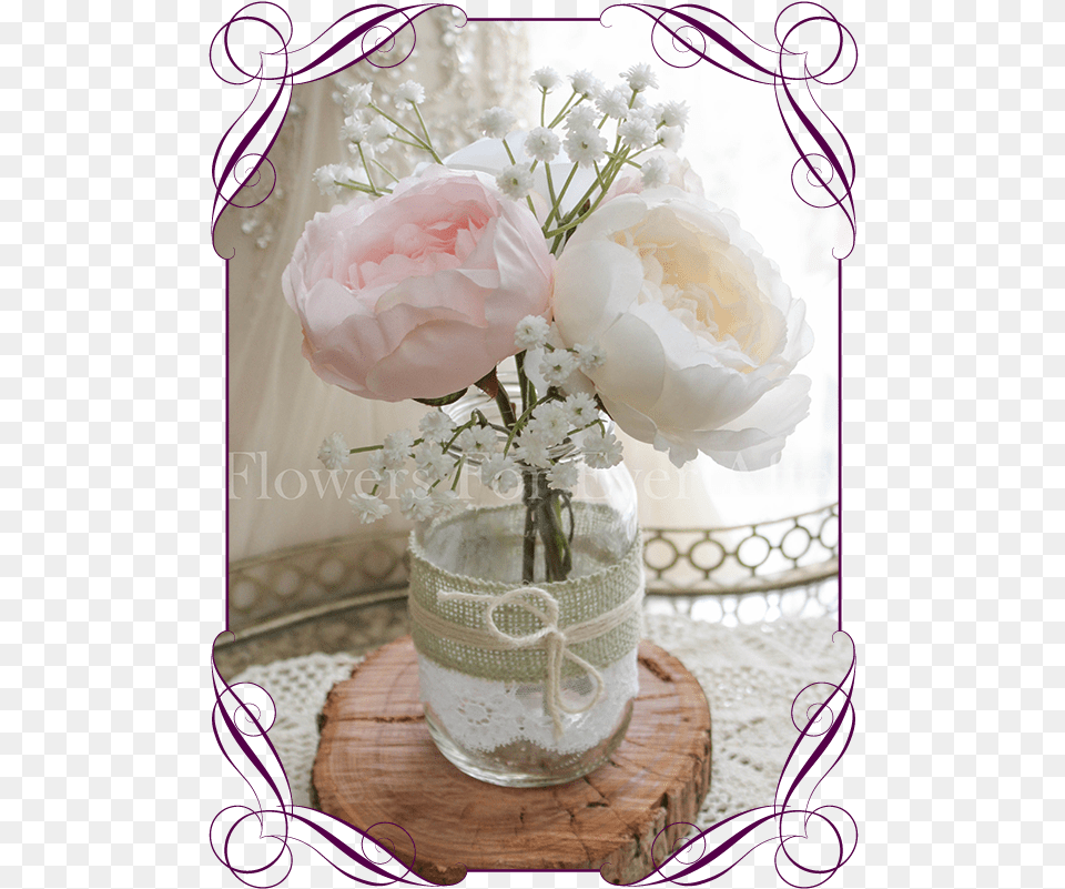 Clip Art Mason Jar With Babys Breath Fake Wedding Bouquets Australia, Rose, Plant, Flower, Flower Arrangement Png Image