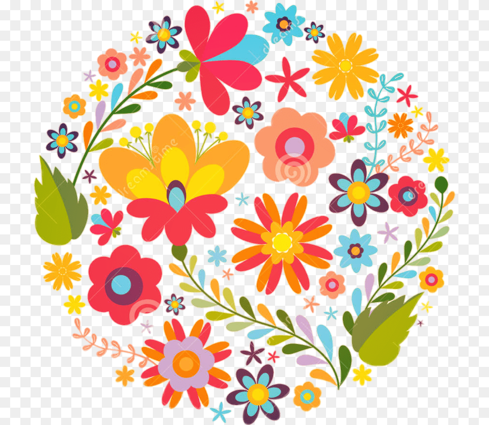 Clip Art Mexico Beautiful Colorful Mexican Flower Clipart, Floral Design, Graphics, Pattern, Plant Free Png Download