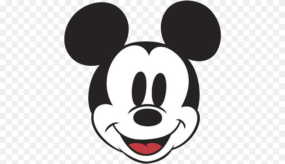 Clip Art Mickey Face Mickey Mouse Face, Stencil Free Png Download