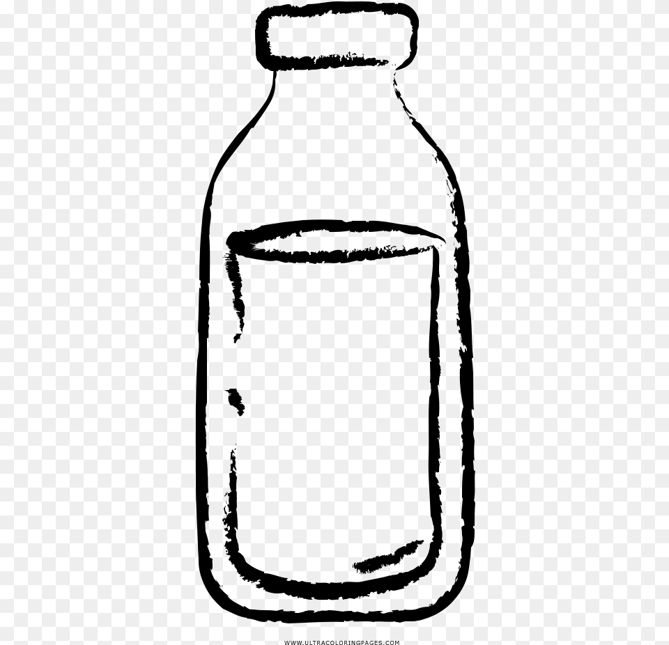 Clip Art Milk Bottles Line Art Plastic Bottle Drawing, Gray Png Image