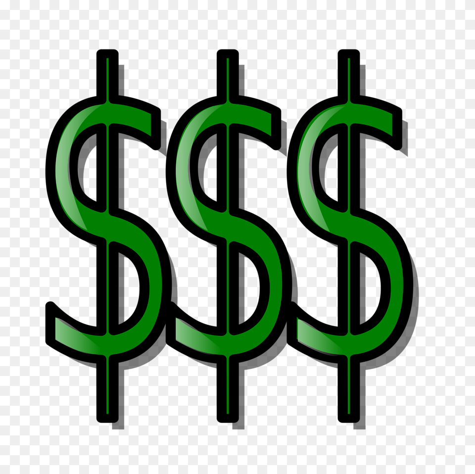 Clip Art Money Sign, Green, Symbol, Text, Number Png Image