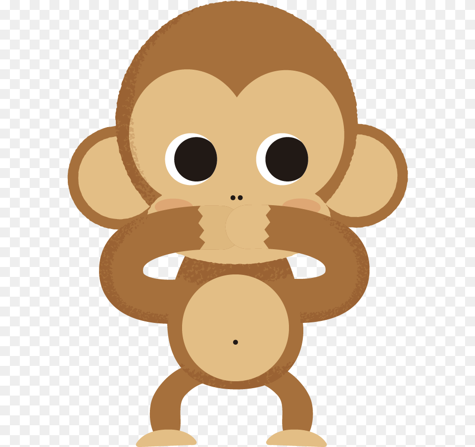 Clip Art Monkey Cartoon Clip Art Cartoon Keep Your Mouth Shut, Plush, Toy, Baby, Person Png