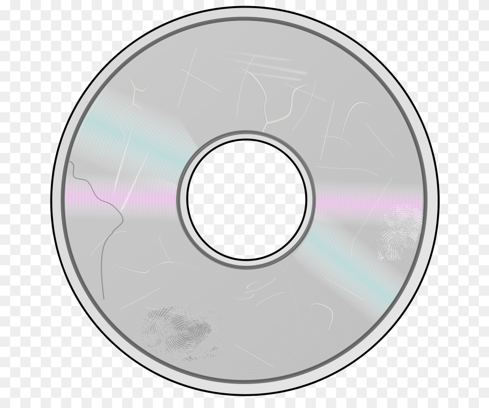 Clip Art More Obviously Damaged Compact Disc, Disk, Dvd Free Png Download