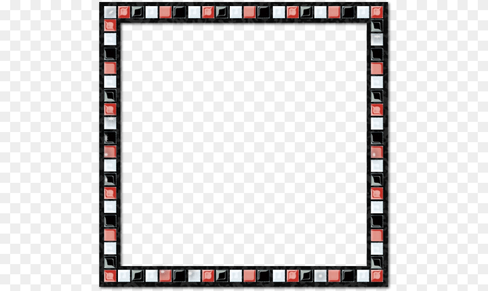 Clip Art Mosaico Preto Vermelho Branco, Blackboard Free Transparent Png