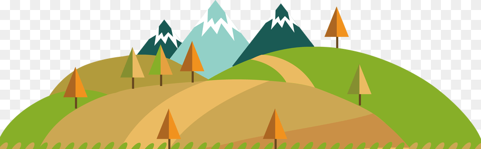 Clip Art Mountain Flat, Field, Grassland, Nature, Outdoors Free Png