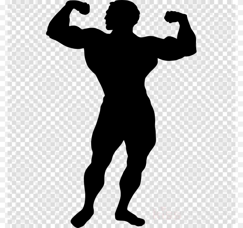 Clip Art Muscle Man, Silhouette, Adult, Male, Person Png Image