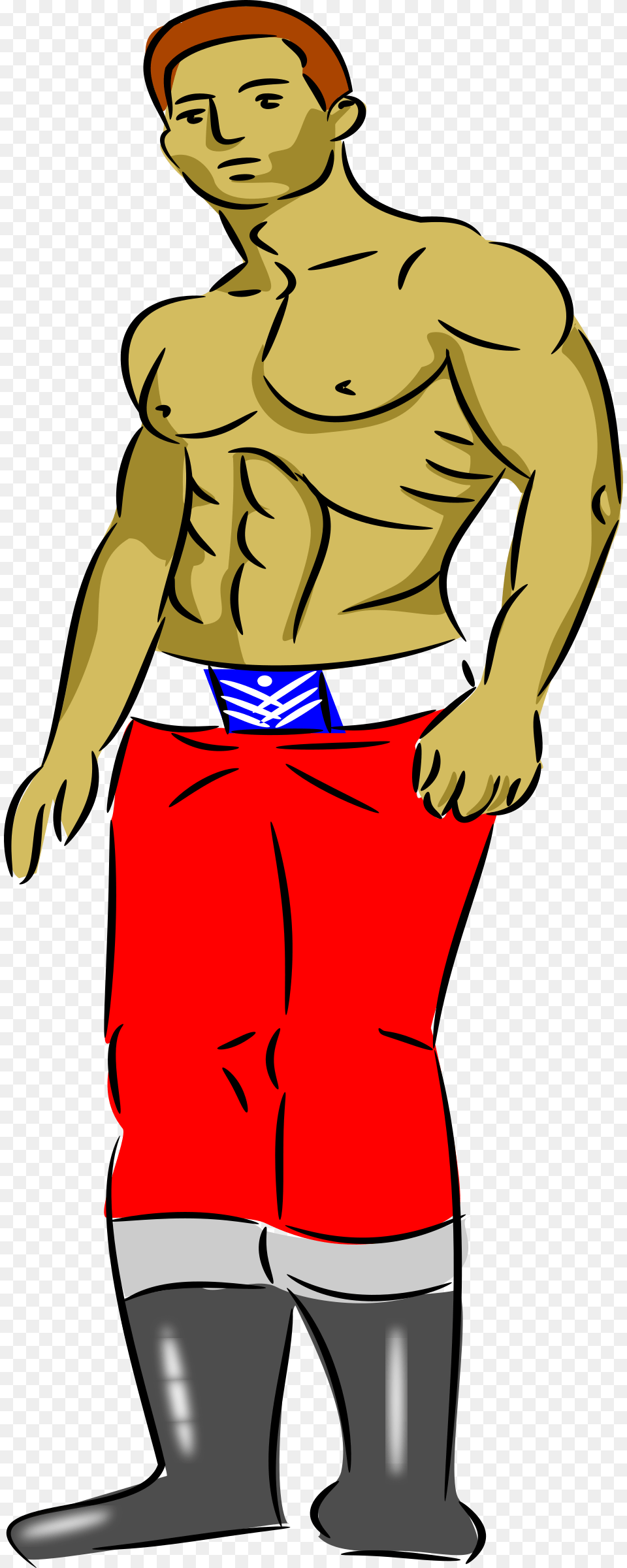 Clip Art Muscle Man Clip Art, Clothing, Shorts, Adult, Male Free Transparent Png