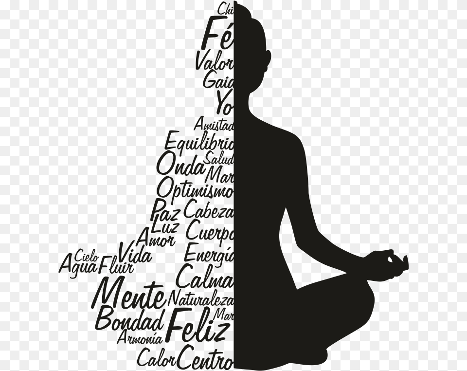Clip Art Namaste Frases Texto Buda, Kneeling, Person, Text, Fitness Free Png