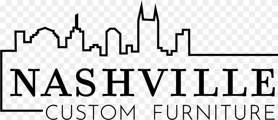 Clip Art Nashville Skyline Outline, Gray Free Transparent Png