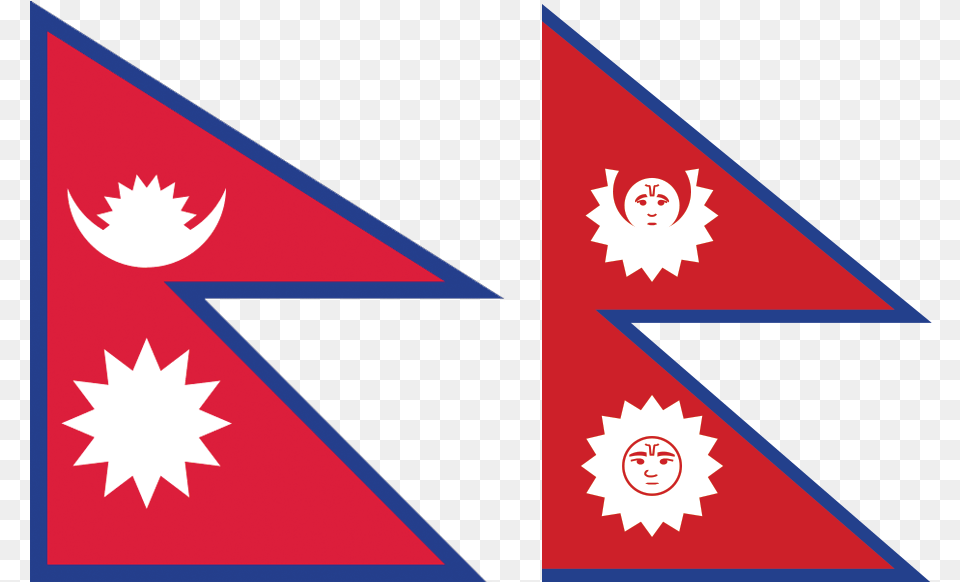 Clip Art Nepals Flag Nepal Flag Before, Triangle Png