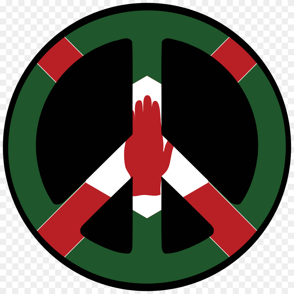 Clip Art Northern Ireland Peace Symbol Flag, Sign, Machine, Wheel Png