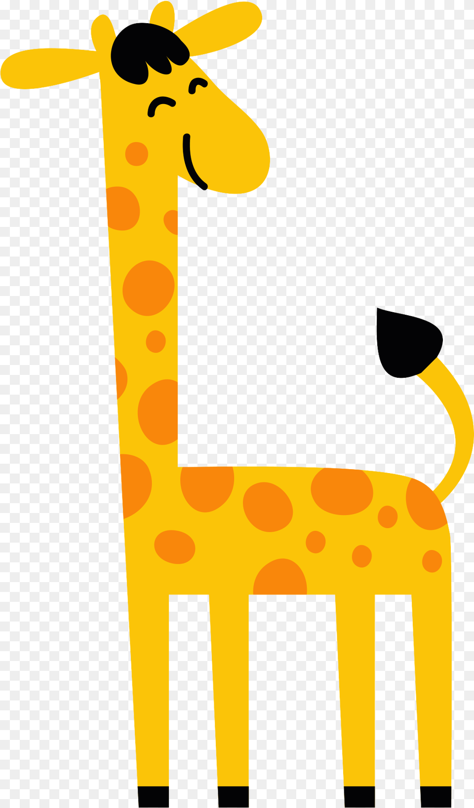 Clip Art Northern Transprent Cartoon Giraffe, Animal, Deer, Mammal, Wildlife Free Png Download