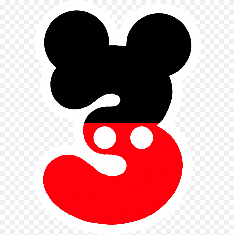 Clip Art Numeros Mickey 3rd Birthday Mickey Mouse, Baby, Food, Fruit, Person Png