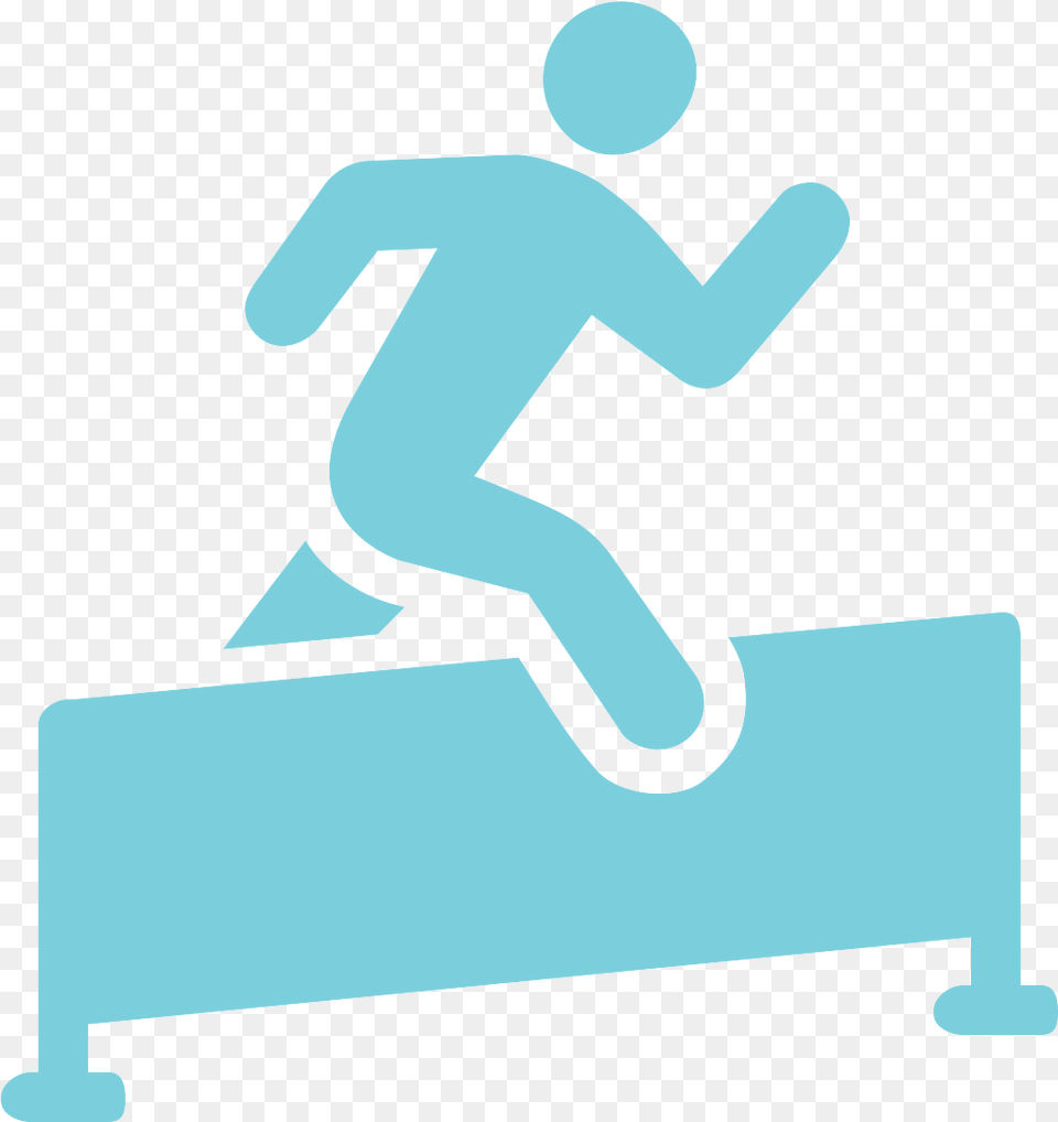 Clip Art Obstacle Clipart Obstacle Fr Logo, Hurdle, Person, Sport, Track And Field Png Image