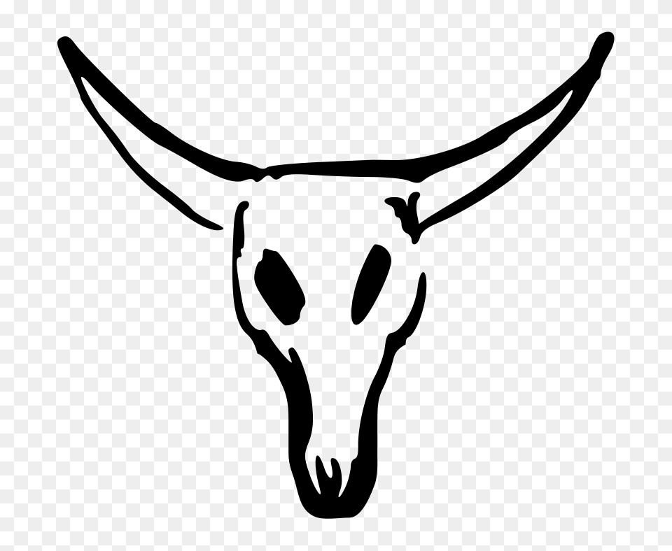 Clip Art Of A Cow, Gray Free Png Download