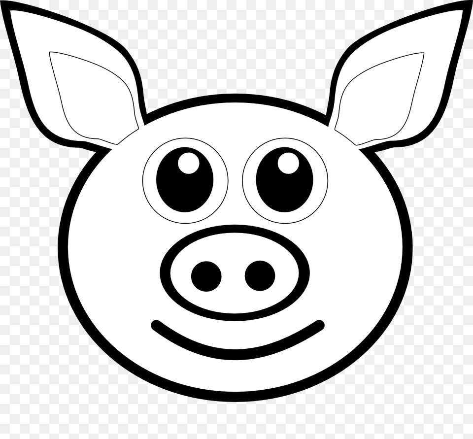 Clip Art Of A Pig, Animal, Deer, Mammal, Wildlife Free Png Download