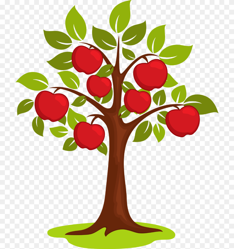Clip Art Of Apple Blossom Winging, Graphics, Food, Fruit, Plant Png Image