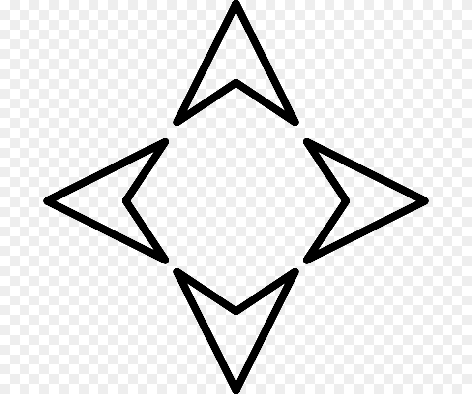 Clip Art Of Arrows, Gray Png Image