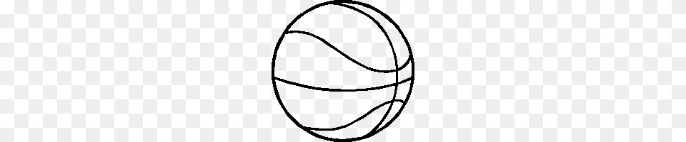Clip Art Of Basketball Outline Clipart Clipartfest Clipartbarn, Sphere, Ammunition, Grenade, Weapon Free Png Download