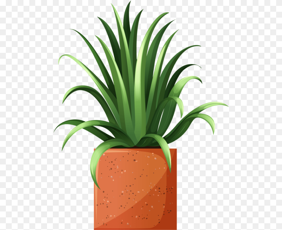 Clip Art Of Beautiful Plants For The Spring Garden Potted Plant Clip Art, Potted Plant, Jar, Planter, Pottery Free Png Download