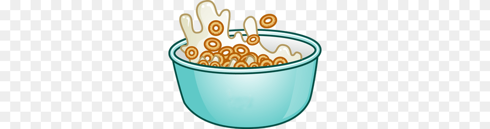 Clip Art Of Breakfast Foods Bowl Of Cheerios Play Food Crochet, Snack, Cream, Dessert, Ice Cream Free Png