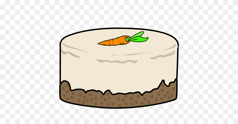 Clip Art Of Carrot Cake Clipart Pencil And In Color, Cream, Dessert, Food, Icing Free Transparent Png