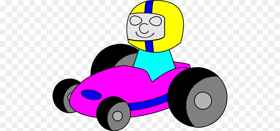 Clip Art Of Cartoon Man Driving Car Clipart, Grass, Lawn, Plant, Kart Png