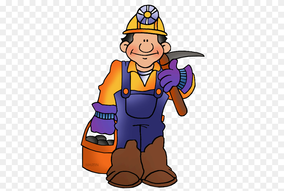 Clip Art Of Coal, Person, Worker, Baby, Cleaning Free Png