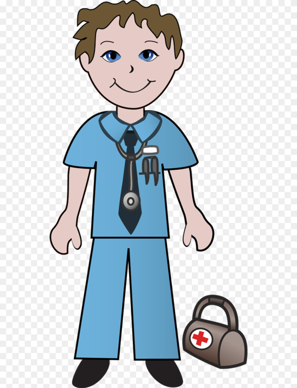 Clip Art Of Doctors And Nurses Doctor Clip Art Etc, Accessories, Formal Wear, Tie, Baby Free Png Download