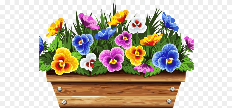 Clip Art Of Flower Pot, Jar, Plant, Planter, Potted Plant Free Png