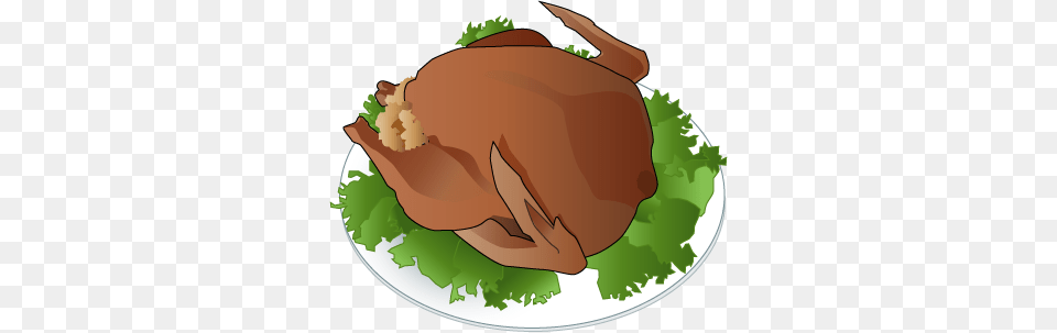 Clip Art Of Food, Dinner, Meal, Roast, Turkey Dinner Png Image