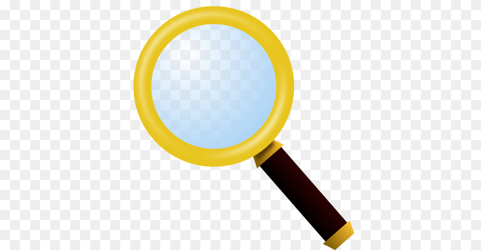 Clip Art Of Gold Plated Magnifying Glass, Smoke Pipe Png