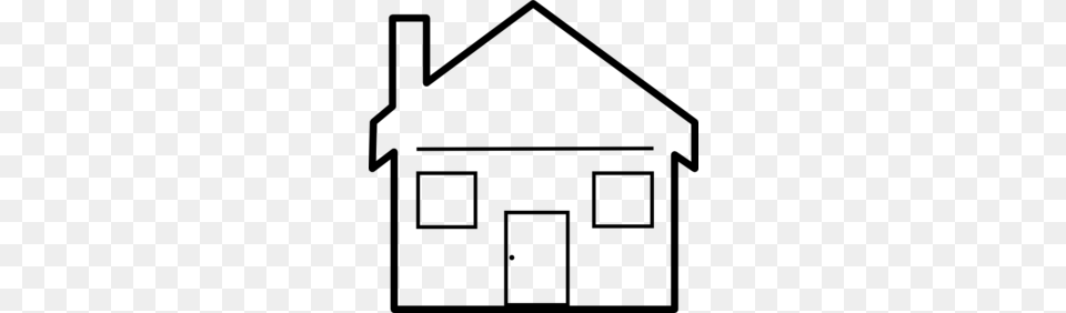 Clip Art Of House Look, Gray Free Png