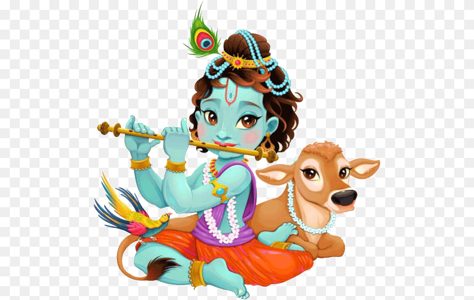 Clip Art Of Krishna, Baby, Person, Face, Head Free Png Download