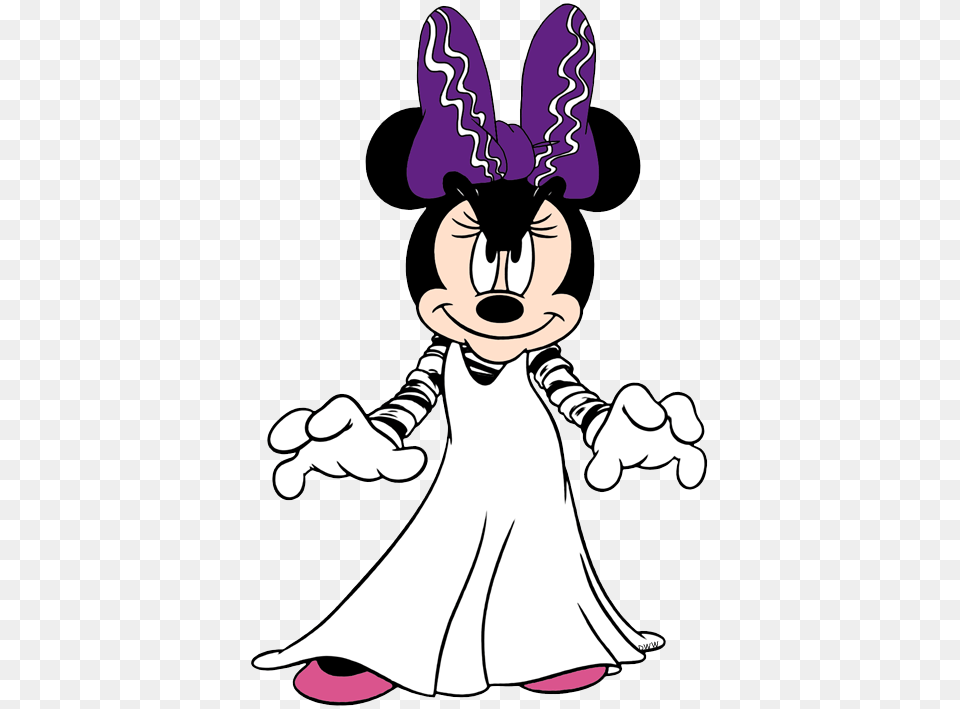 Clip Art Of Minnie Mouse On Halloween Minnie Fun, Book, Comics, Publication, Cartoon Free Png