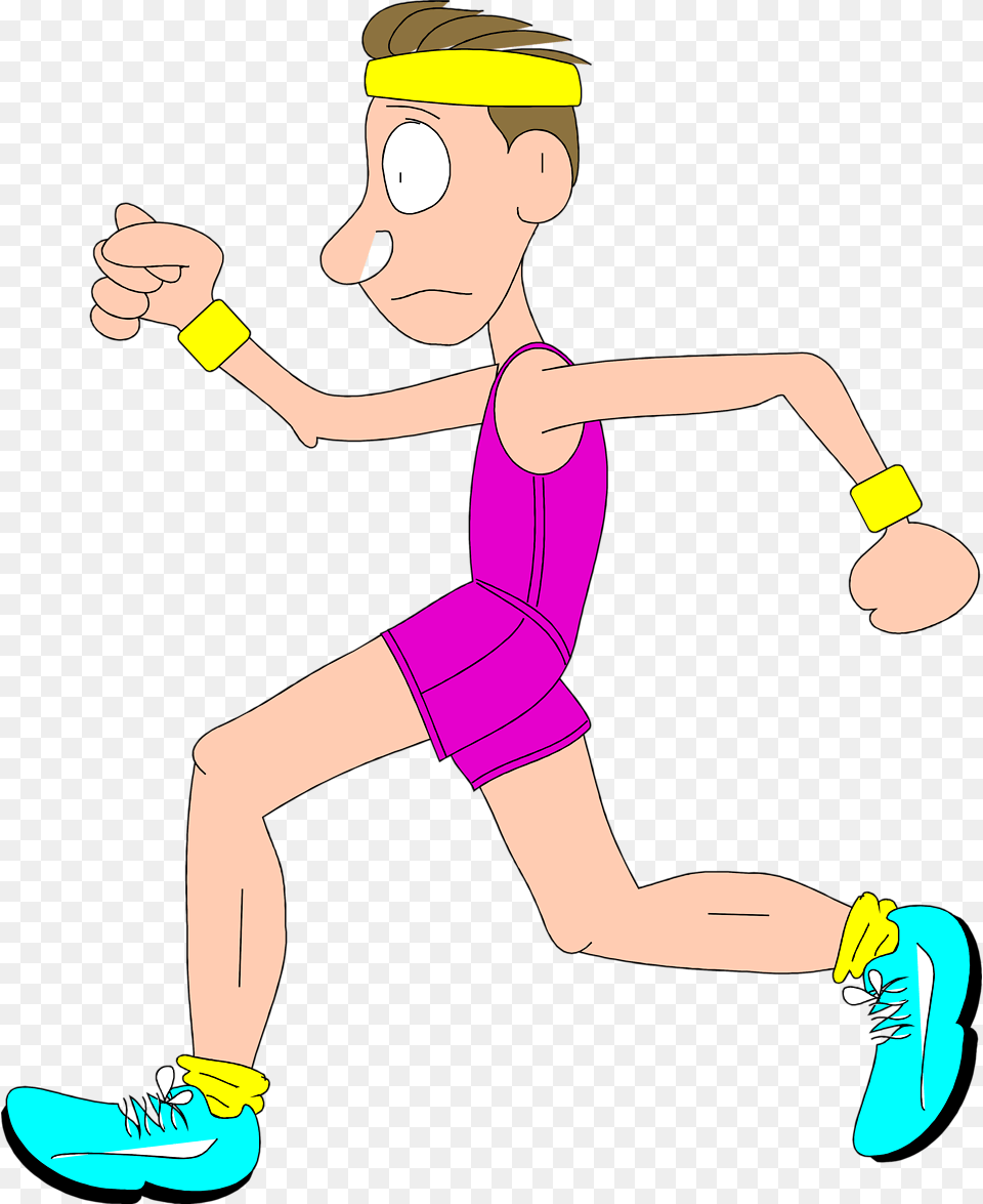 Clip Art Of Person Running Clipart Man Run Clipart Background, Face, Head, Ball, Handball Free Png Download