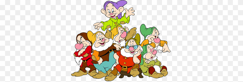 Clip Art Of Snow White And The Seven Dwarfs Clip Art, Baby, Person, Cartoon, Face Free Transparent Png