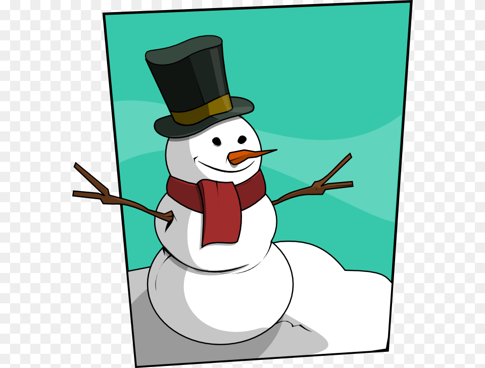 Clip Art Of Snowman, Nature, Outdoors, Winter, Snow Png