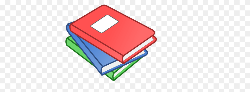 Clip Art Of Stack Of Three Books With Labels, Dynamite, Weapon Png Image