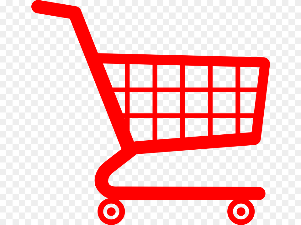 Clip Art Of Street Food Retail Thin Line Icon Red Shopping Basket Icon, Shopping Cart, Dynamite, Weapon Free Png Download