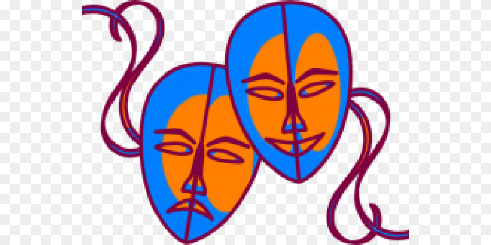 Clip Art Of Theater Mask, Face, Head, Person, Nature Png Image