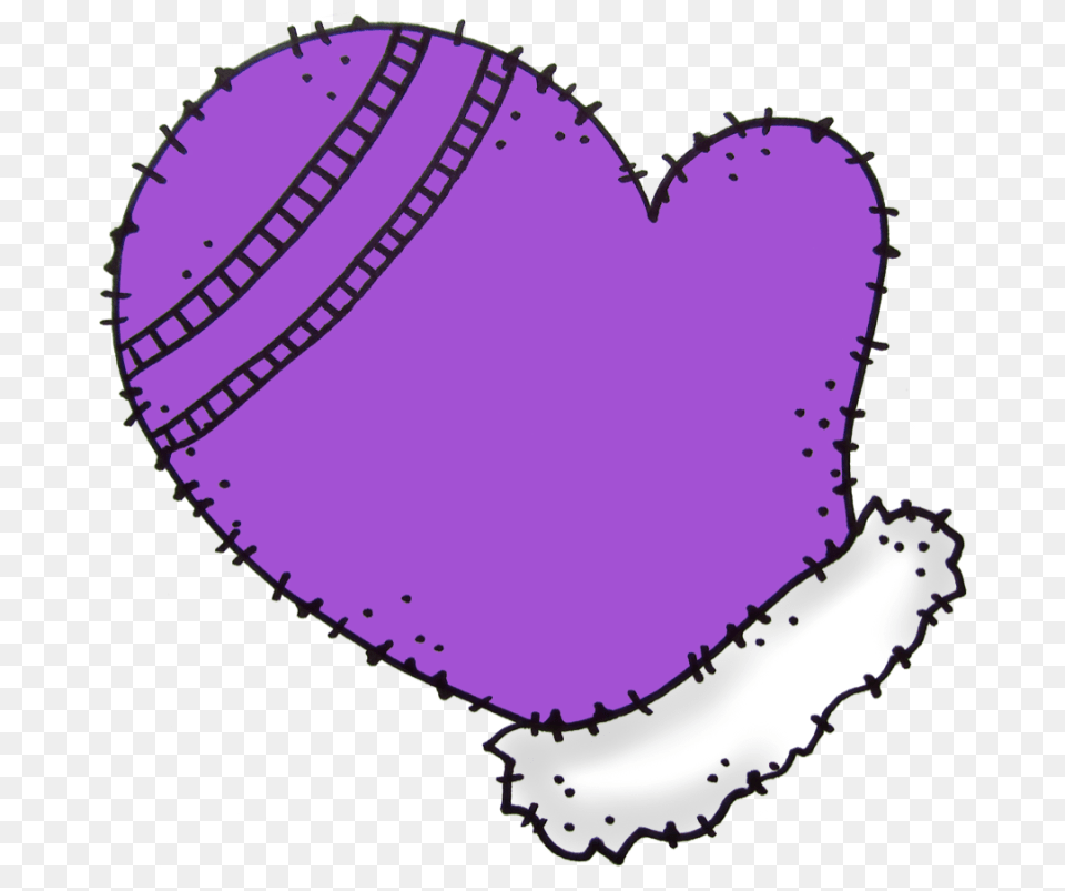 Clip Art Of Winter Mittens And Hearts Image Information, Purple, Hat, Clothing, Glove Free Png
