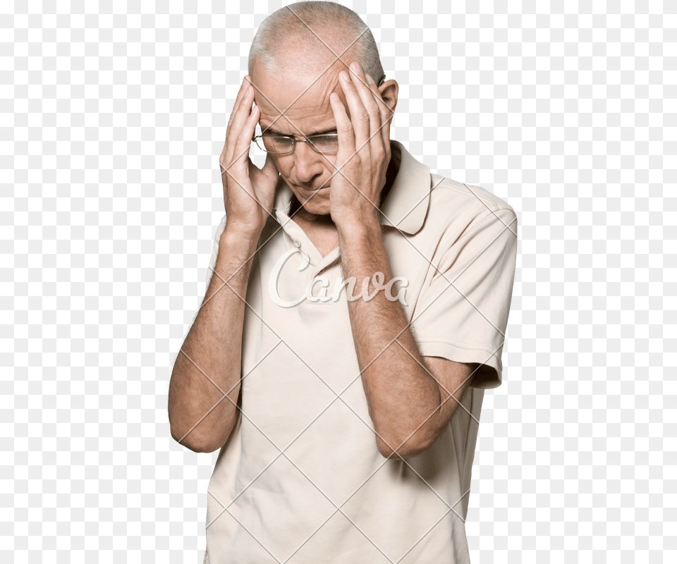 Clip Art Old Man Crying, Face, Head, Person, Photography Free Png