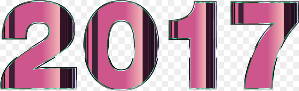 Clip Art On A Trnsparent Pink 2017 Transparent Background, Number, Symbol, Text Png Image