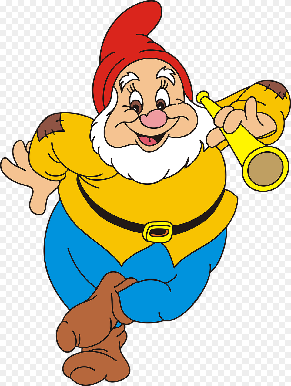 Clip Art Os Sete Anes Happy The Dwarf, Baby, Cartoon, Person, Face Free Transparent Png