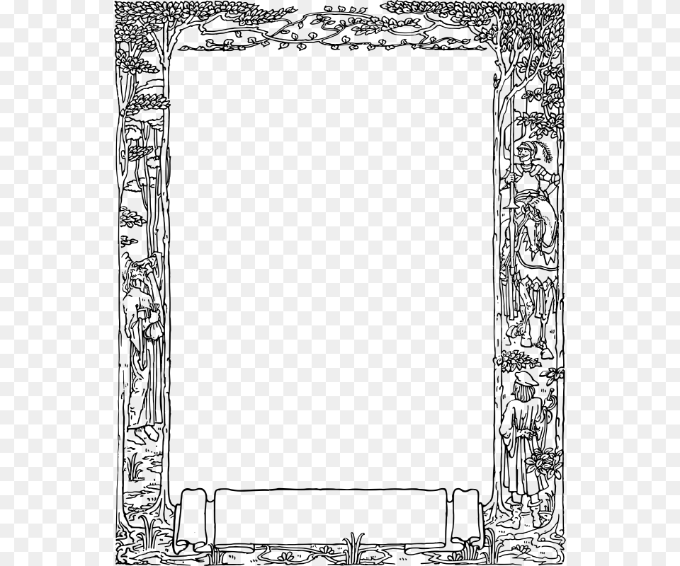 Clip Art Ourclipart Pin Medieval Picture Frame, Gray Free Png